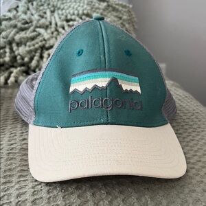 Patagonia Gray and Teal Hat